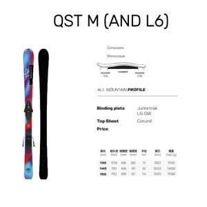 24-25 Salomon (Junior) QST M Skis with L6 Binding Pre Order
